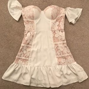 Tiger Mist White Lace Dress